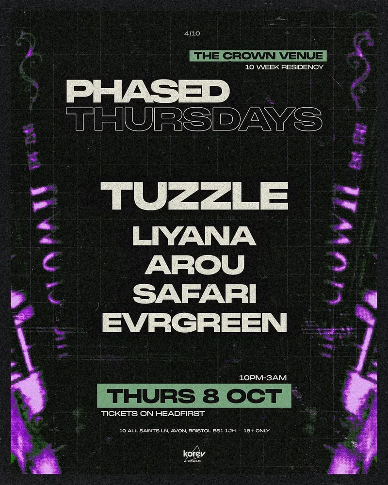 Phased Thursdays flyer